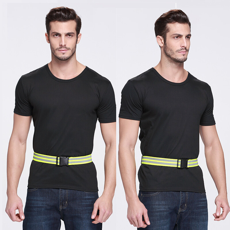 Bună vizibilitate, centură elastică cu reflectare, centură de mărime reglabilă, centură reflectorizantă, ciclism, jogging, talie, livrare rapidă