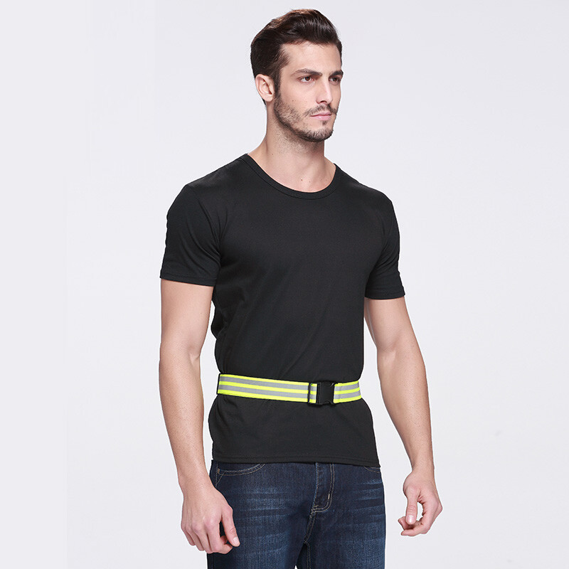 Bună vizibilitate, centură elastică cu reflectare, centură de mărime reglabilă, centură reflectorizantă, ciclism, jogging, talie, livrare rapidă