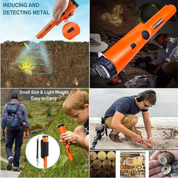 Pinpointer Ανιχνευτής μετάλλων GP Pointer Professional 360° Gold Finder Handheld Treasure Hunter Probe Position Rods IP68 Waterproof