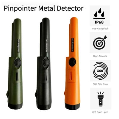 Pinpointer Метален детектор GP Pointer Професионален 360° Gold Finder Ръчен Treasure Hunter Сонда Позиционни пръти IP68 Водоустойчив