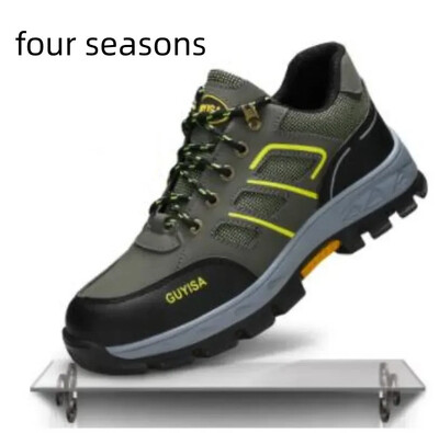 Cizme de iarnă pentru bărbați, pantofi de muncă, pantofi de siguranță, pantofi de alpinism anti-punctură, vârf de oțel, cizme de lucru, anti-spărtură, pantofi indestructibili