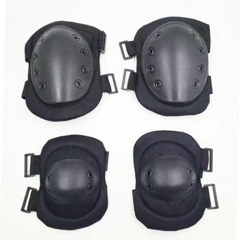 Tactical Combat Protective Knee Elbow Protector Pad Set Gear Sports Military Knee Elbow Protector Защита на крака за колоездене