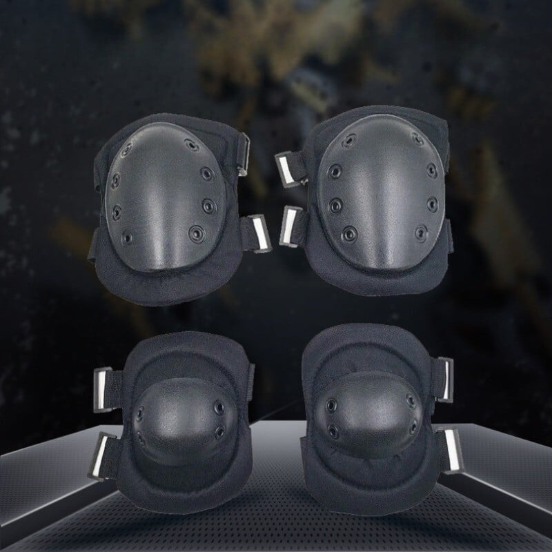 Tactical Combat Aizsargceļa Elkoņa Aizsargpaliktnis Komplekts Sports Militārais Ceļa Elkoņa Aizsargs Kāju Aizsardzība Riteņbraukšanai