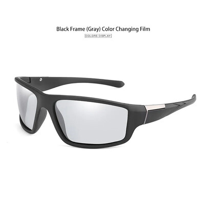 Fotokroomsed rattaprillid Värvimuutused Prillid Meeste Päikeseprillid Mootorrattad Spordiprillid Kalastuskaitse Polariseeritud Prillid