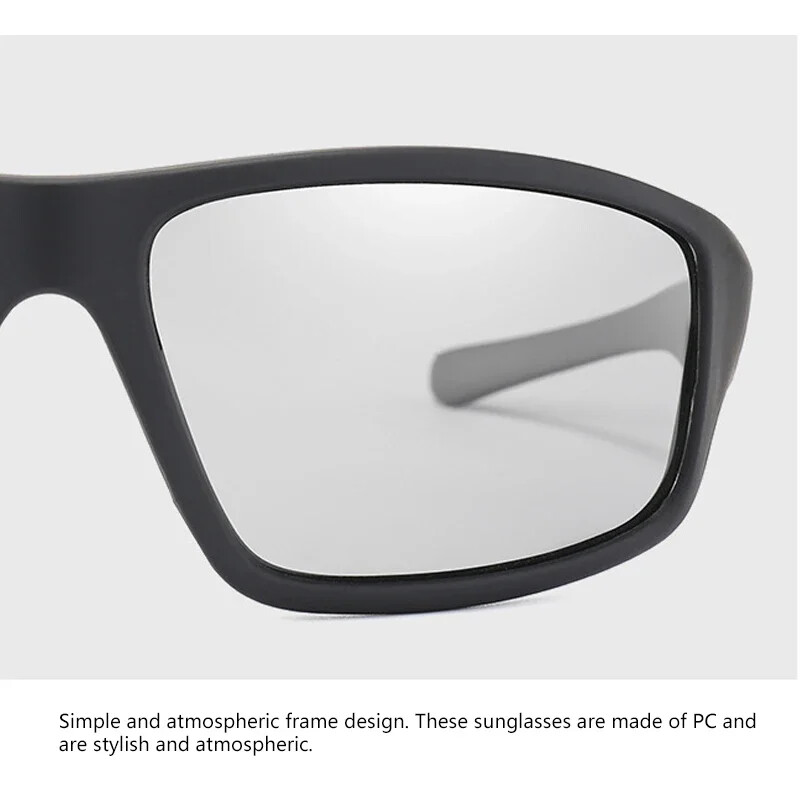 Fotokroomsed rattaprillid Värvimuutused Prillid Meeste Päikeseprillid Mootorrattad Spordiprillid Kalastuskaitse Polariseeritud Prillid