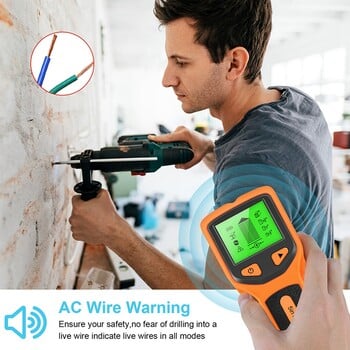 Ανιχνευτής μετάλλων 5 σε 1 Find Metal Wood Studs Live Wire Detect Wall Scanner Ανιχνευτής τοίχου ανιχνευτή ηλεκτρικού κουτιού Finder