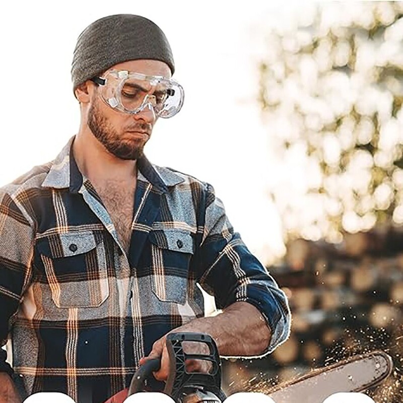 Vastupidavad löögikindlad kaitseprillid udukindlad polükarbonaadist silmade kaitseprillid läbipaistvad kaitseklaasid kaitseprillid