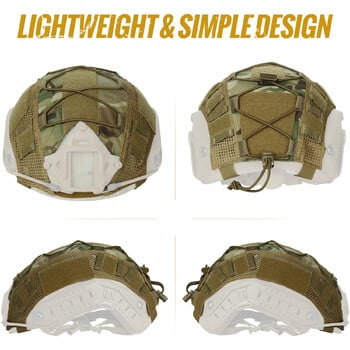 BOOIU Tactical Helmet Cover Outdoor Shooting Game CS Fast Helmets Πανί για Ops-Core CS Camo Κάλυμμα κράνους Στρατιωτικός εξοπλισμός