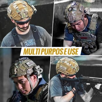 BOOIU Tactical Helmet Cover Outdoor Shooting Game CS Fast Helmets Πανί για Ops-Core CS Camo Κάλυμμα κράνους Στρατιωτικός εξοπλισμός