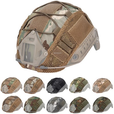 BOOIU Tactical Helmet Cover Outdoor Shooting Game CS Fast Helmets Cloth for Ops-Core CS Camo Helmet Cover Military Equipment