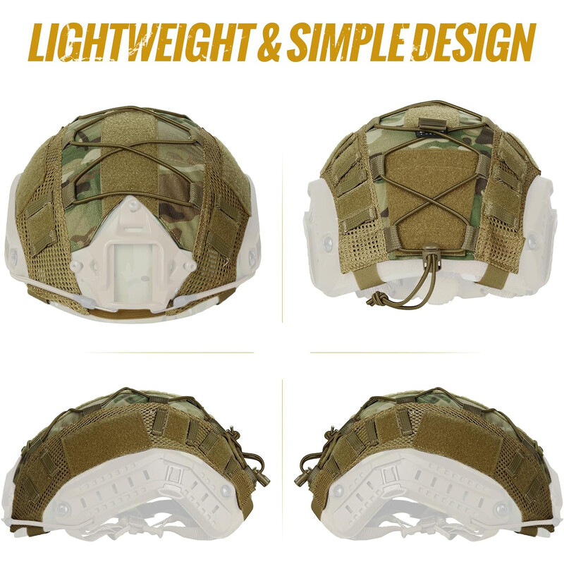BOOIU taktinio šalmo dangtelio šaudymo lauke žaidimas „CS Fast Helmets“ audinys, skirtas „Ops-Core CS Camo“ šalmo dangtelio karinei įrangai
