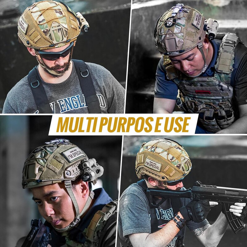BOOIU taktinio šalmo dangtelio šaudymo lauke žaidimas „CS Fast Helmets“ audinys, skirtas „Ops-Core CS Camo“ šalmo dangtelio karinei įrangai