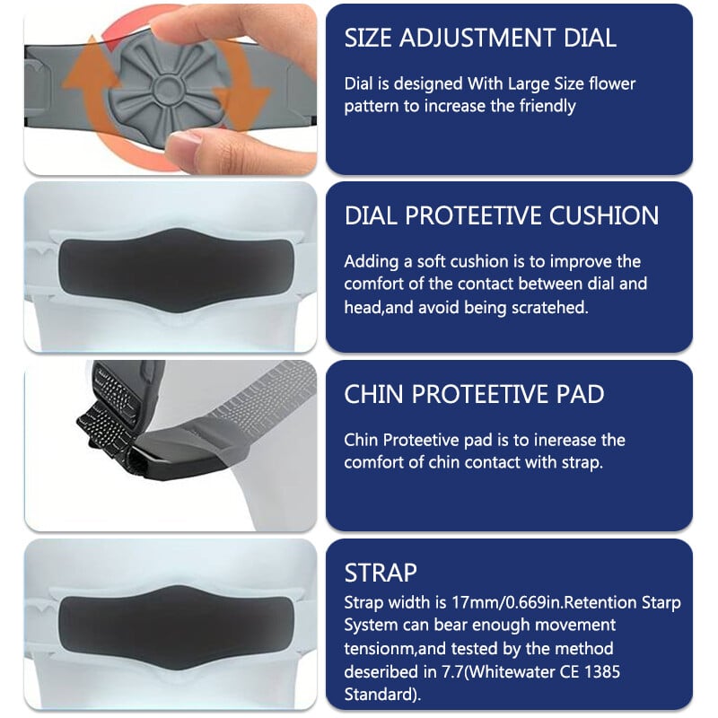 Certificare în 15 culori Cască pentru sporturi acvatice Caiac Rafting Skateboard Navigație pe apă Wading surfing Sport Drifting Cască