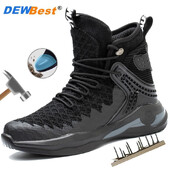 Голям размер 37-50 удобни работни обувки против разбиване и пробиване със стоманени капачки за безопасност