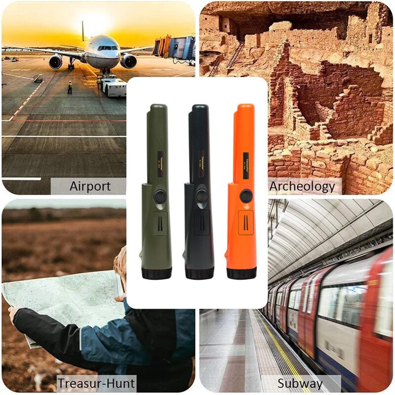 TC-100 osuti metallidetektor GP-osuti kullaotsik metallidetektor Staatiline alarm IP68 veekindel käevõruga