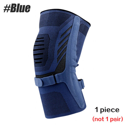 Sport põlvekaitsmete kompressioonjala varrukas – põlvetugid külgmiste stabilisaatorite ja põlvekedra kõõluse rihmaga põlvevalu, meniski rebenemise korral