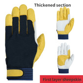 Γάντια εργασίας Sheepskin Driver Safety Protection Wear Safety Workers Welding Gloves Repair Protective Gloves