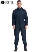 Täiskasvanute antistaatiline tolmukindel töökostüüm, massiivne kapuutsiga kombinesoonid, töökoja mehaaniku vormipihustiga kattega bodid