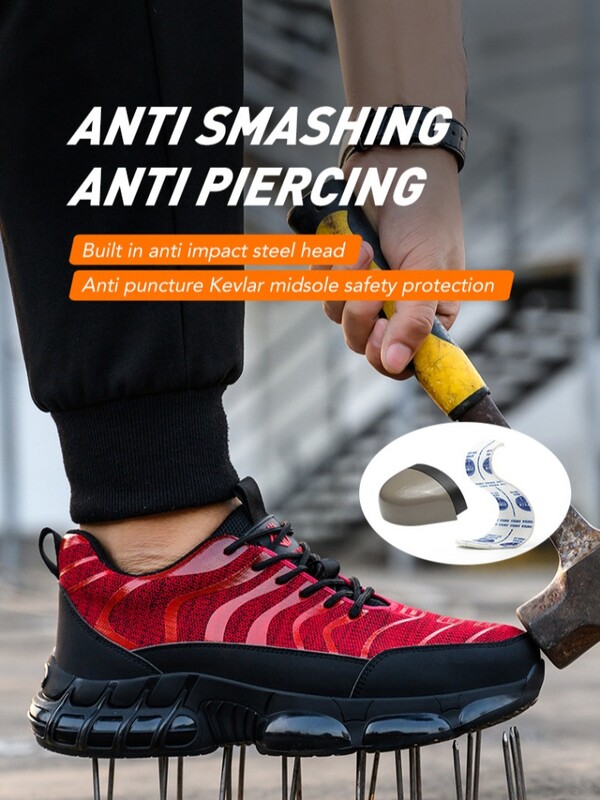 Pantofi de siguranță Bărbați Femei Pantofi de lucru cu vârf de oțel Pantofi de lucru anti-smash Anti-punctură Cizme de siguranță indestructibile de protecție
