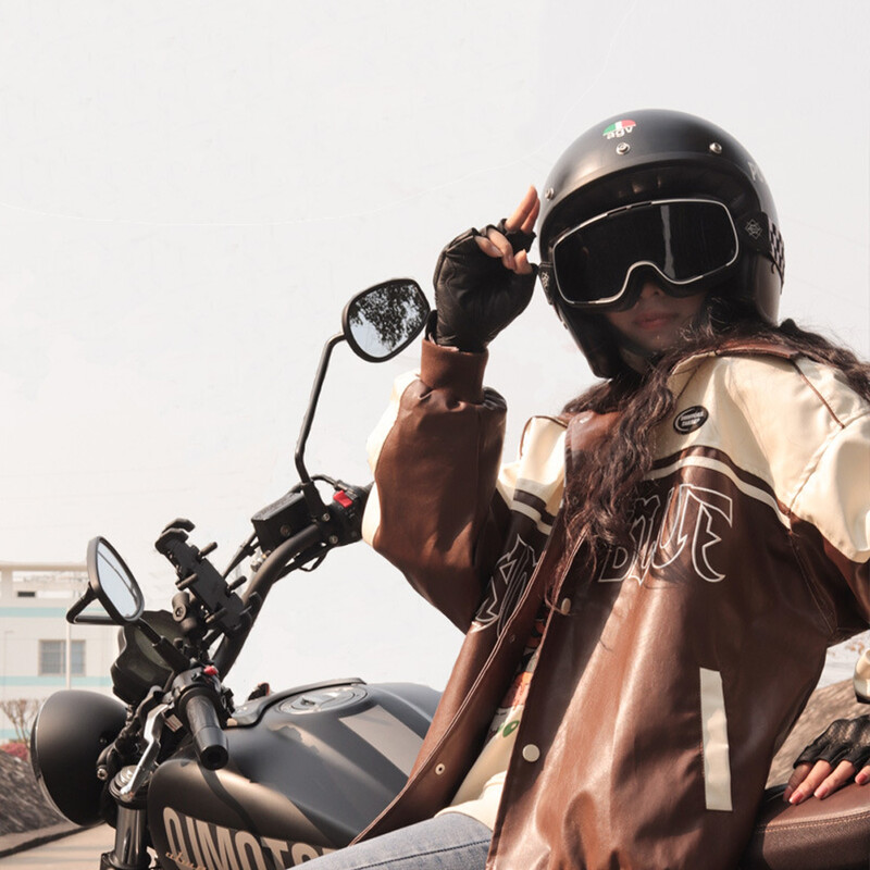 Ochelari de protecție vintage pentru motociclete Ochelari pentru cască de motocross Protecție UV Ochelari de protecție pentru ciclism Ochelari de soare pentru curse în aer liber