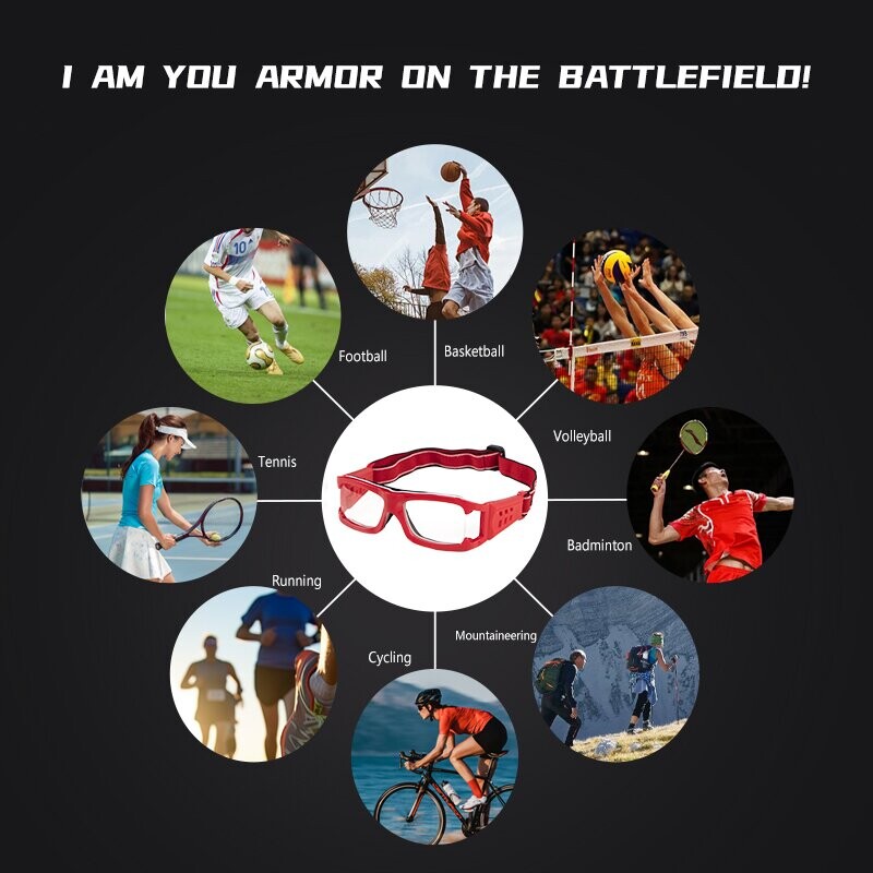 Professionaalsed jalgpallispordiprillid Kaitsesilmad Korvpalliprillid Retseptiläätsed Müoopia prillid Hüperoopia teismelistele.