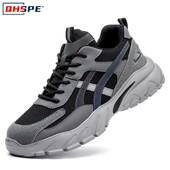 Pantofi de siguranță pentru bărbați, cu vârf de oțel, pantofi de lucru pentru bărbați, pantofi de lucru anti-punctură, încălțăminte de protecție pentru bărbați, cizme pentru bărbați, cizme de siguranță