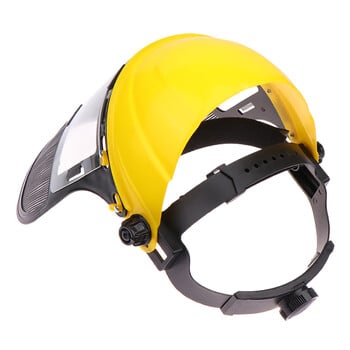 Καπέλο για κράνος ασφαλείας Trimmer Garden Grass with Full Face Mesh Protective Mask for Logging Brush Cutter Forestry Protection