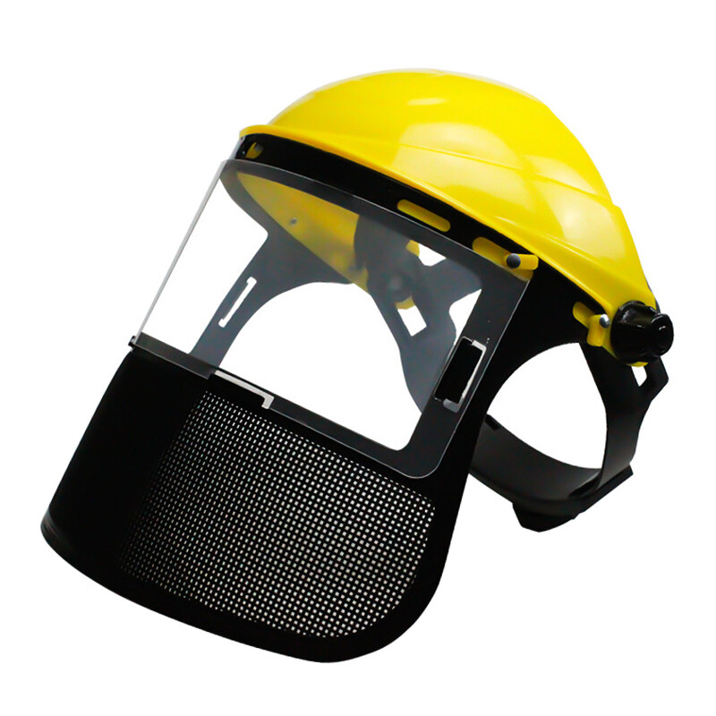 Καπέλο για κράνος ασφαλείας Trimmer Garden Grass with Full Face Mesh Protective Mask for Logging Brush Cutter Forestry Protection