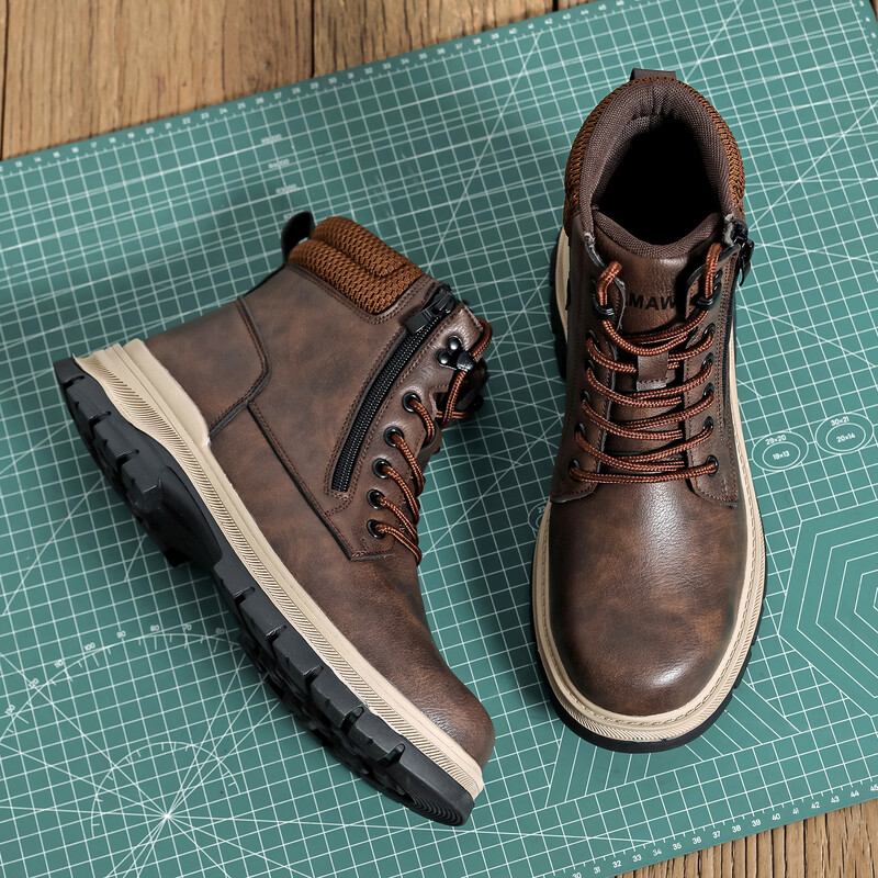 Нови нехлъзгащи се работни обувки Мъжки работни ботуши Неразрушими предпазни обувки Обувки със стоманени пръсти Непробиваеми маратонки Мъжки обувки Обувки