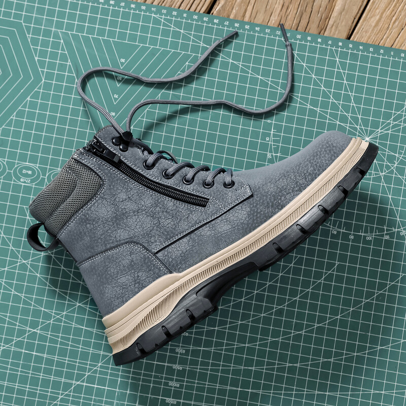 Нови нехлъзгащи се работни обувки Мъжки работни ботуши Неразрушими предпазни обувки Обувки със стоманени пръсти Непробиваеми маратонки Мъжки обувки Обувки