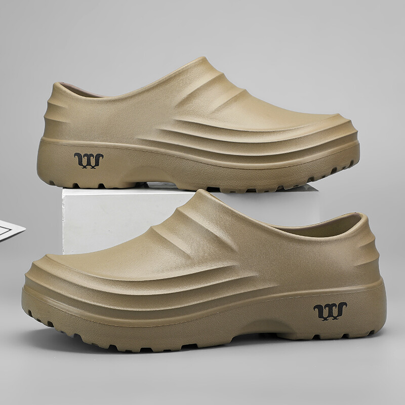 Vasariniai virėjo batai, neslysti ir tepalams atsparūs darbo batai „Lazy“ šlepetės Laisvalaikio madingos šlepetės Vieno žingsnio madingi sodo batai paplūdimiui