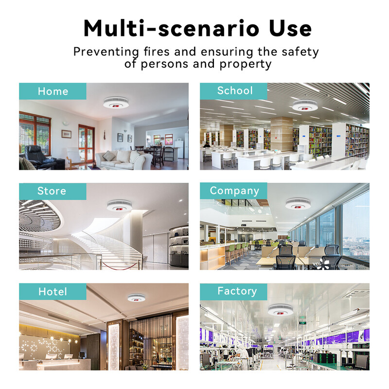 Meian Tuya Zigbee dūmų jutiklis priešgaisrinė apsauga dūmų detektorius priešgaisrinė signalizacija namų apsaugos sistema Ugniagesio darbas protingam gyvenimui