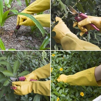 Long Gardening Thorn Resistant Garden Gloves Rose Pruning Yard Work Gloves Οθόνη αφής αναπνεύσιμη