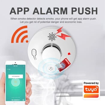 Tuya WiFi Zigbee Smoke Alarm Fire Protector Ανιχνευτής καπνού Smokehouse Combination Fire Alarm Σύστημα Ασφάλειας σπιτιού Πυροσβέστες