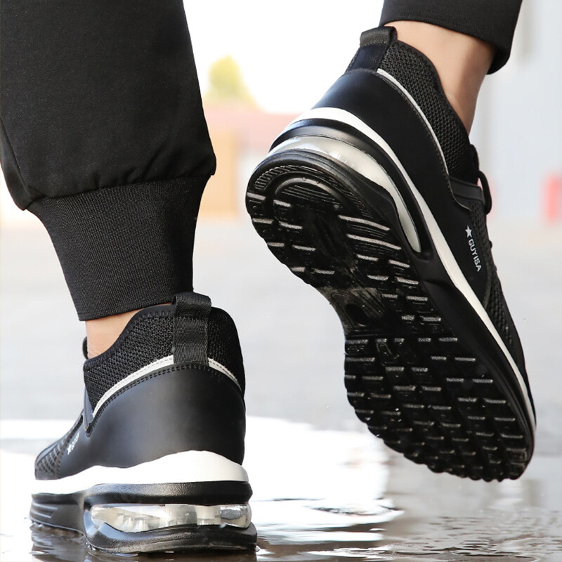 Предпазни обувки със стоманени пръсти Мъжки Дамски работни маратонки Леки дишащи неразрушими работни обувки Мъжки предпазни обувки Ботуши Размер 36-48