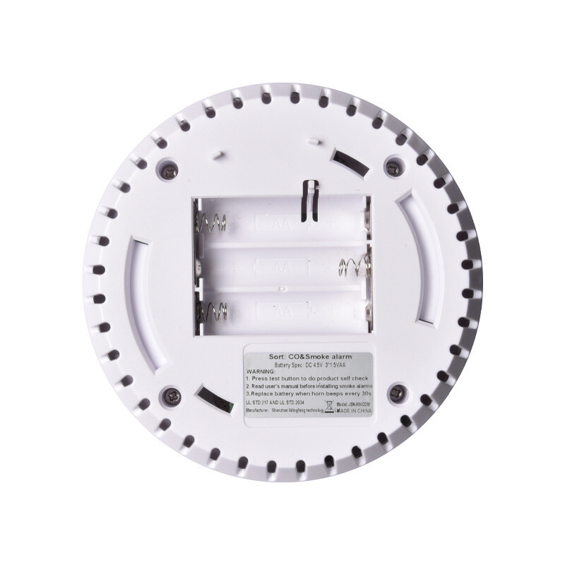 2 vienā Neatkarīgs CO dūmu signalizācijas ugunsdrošības dūmu detektors kompozītmateriāla oglekļa monoksīda sensors mājas biroja skolai