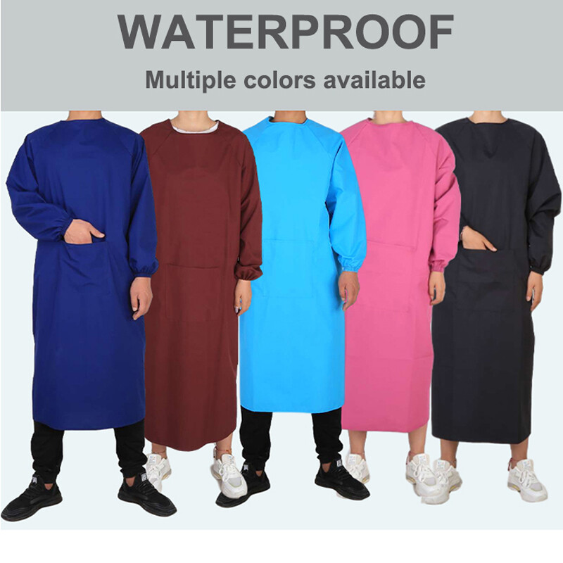 Costum șorț cu acoperire completă, rezistent la ulei, impermeabil, costum pentru măcelar, pescar, unisex, șorț reutilizabil, siguranța muncii, salopetă pentru bucătărie, curățenie