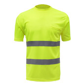 Sigurnosna reflektirajuća sigurnosna radna majica visoke vidljivosti, muška ljetna visoka vidljivost za rad