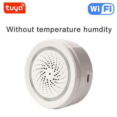 Tuya Smart Wifi sirena alarmni senzor za sigurnost doma sa stroboskopskim upozorenjima Podržava USB kabel za napajanje