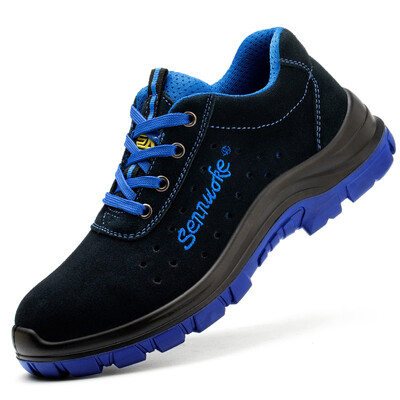 Drošības apavi vīriešiem darbam Vieglas sporta kedas Tērauda pirksti Industria drošības teniss kājām oriģināls