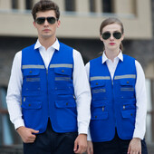 Muška i ženska radna odjeća Prsluk Korisni prsluk Fotografiranje Rad s više džepova na otvorenom Novinarski prsluk Jakne bez rukava