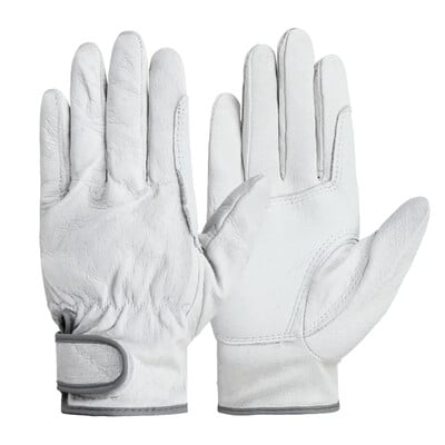 1 pereche de mănuși de lucru pentru sudare electrică mănuși de sudură din piele, rezistente la căldură, protecție de securitate, mănuși de lucru de siguranță pentru sudor