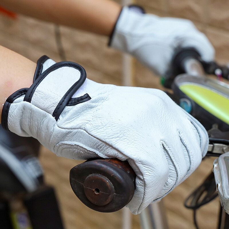 1 pereche de mănuși de lucru pentru sudare electrică mănuși de sudură din piele, rezistente la căldură, protecție de securitate, mănuși de lucru de siguranță pentru sudor