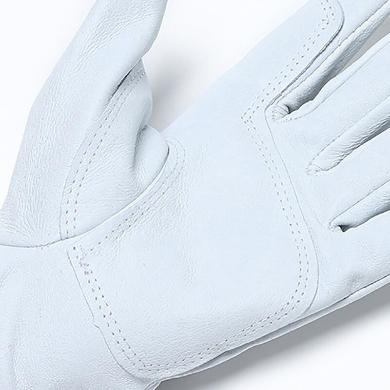 1 pereche de mănuși de lucru pentru sudare electrică mănuși de sudură din piele, rezistente la căldură, protecție de securitate, mănuși de lucru de siguranță pentru sudor