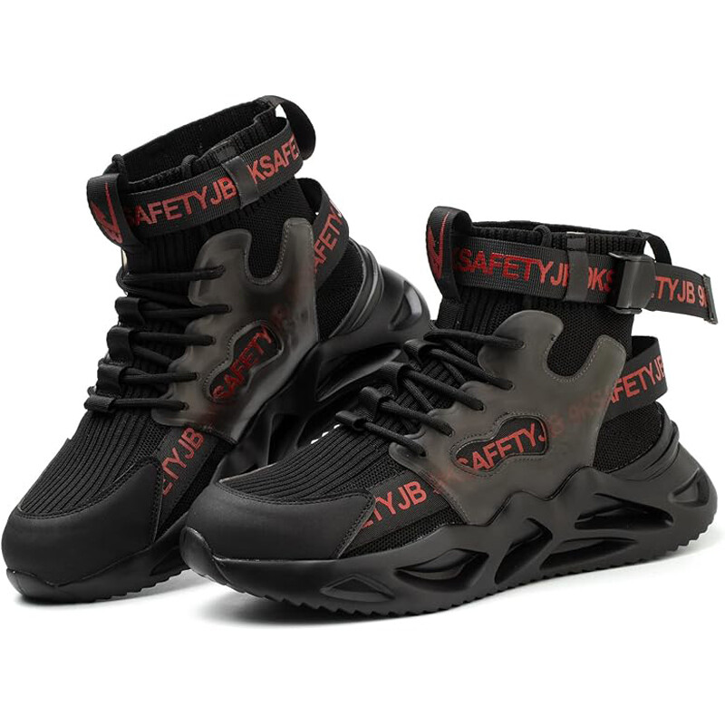 Защитни обувки със стоманени пръсти Мъжки Дамски работни защитни ботуши Леки дишащи удобни маратонки за промишлено строителство Мъжки ботуши