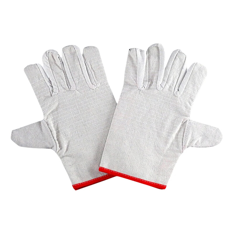 1 pereche Mănuși anti-tăiere Mănuși de protecție din pânză Mănuși de lucru rezistente la căldură ignifuge Materiale pentru sudor pentru șemineu