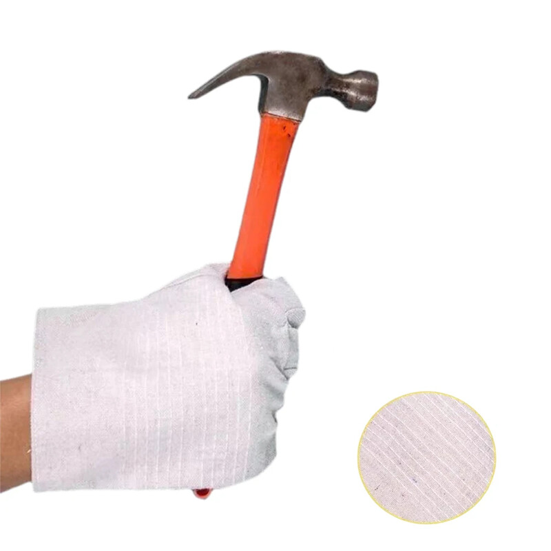 1 pereche Mănuși anti-tăiere Mănuși de protecție din pânză Mănuși de lucru rezistente la căldură ignifuge Materiale pentru sudor pentru șemineu