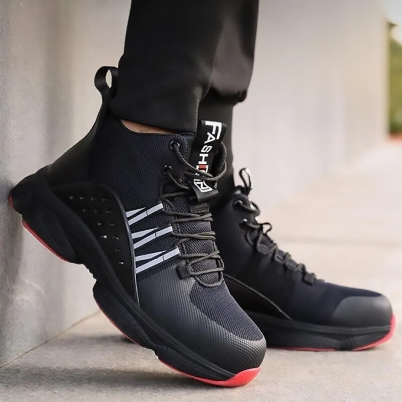 Pantofi de muncă de siguranță pentru bărbați, vârf de oțel indestructibil, anti-punctură, cizme de protecție confortabilă, pantofi de exterior, pantofi pentru bărbați, patru anotimpuri