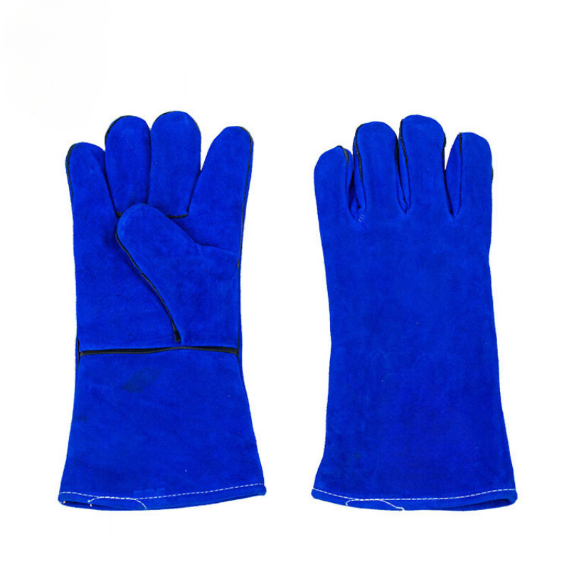 Karvės odos aukšta temperatūra ugniai atsparios dilimui suvirinimo pirštinės Suvirinimas Darbo apsauga Travail Treniruotės Sodo pirštinės