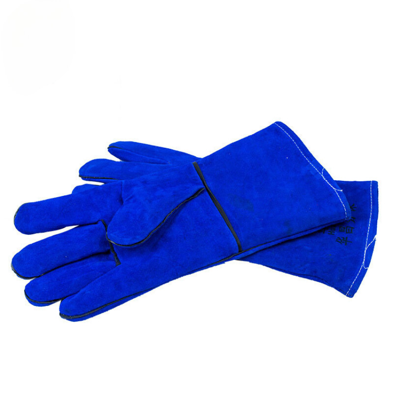 Karvės odos aukšta temperatūra ugniai atsparios dilimui suvirinimo pirštinės Suvirinimas Darbo apsauga Travail Treniruotės Sodo pirštinės